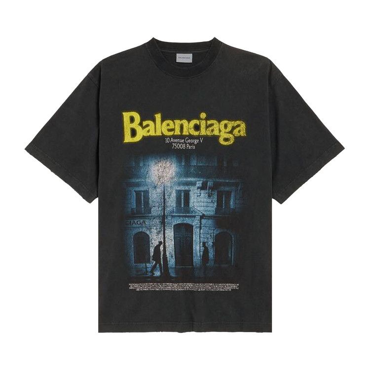 Balenciaga Medium Fit T-Shirt 'Faded Washed Black'