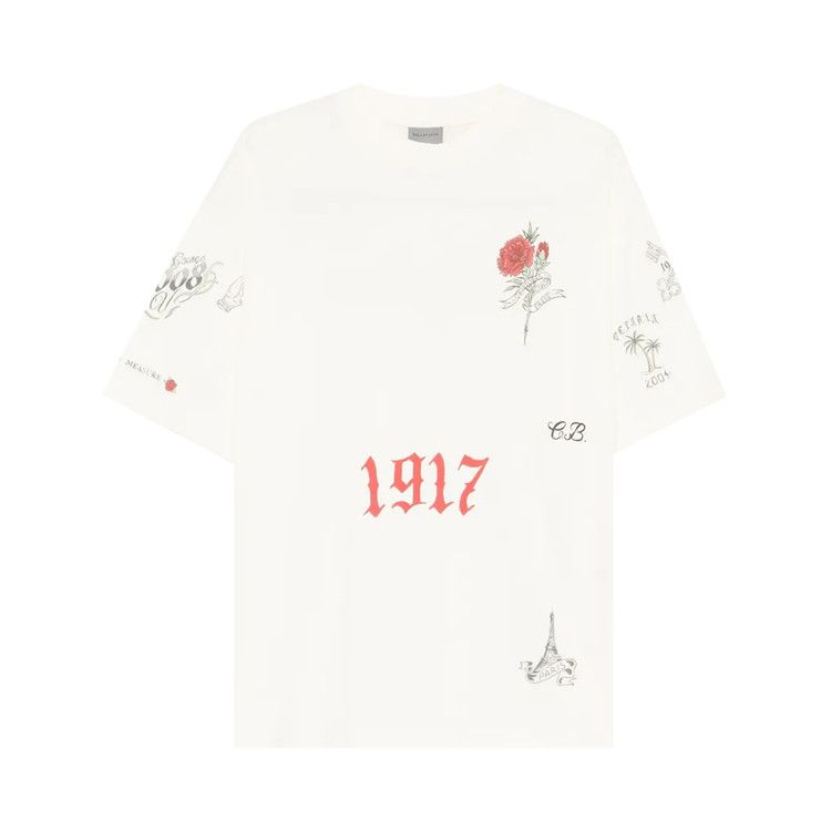 Balenciaga Medium Fit T-Shirt 'Cream'