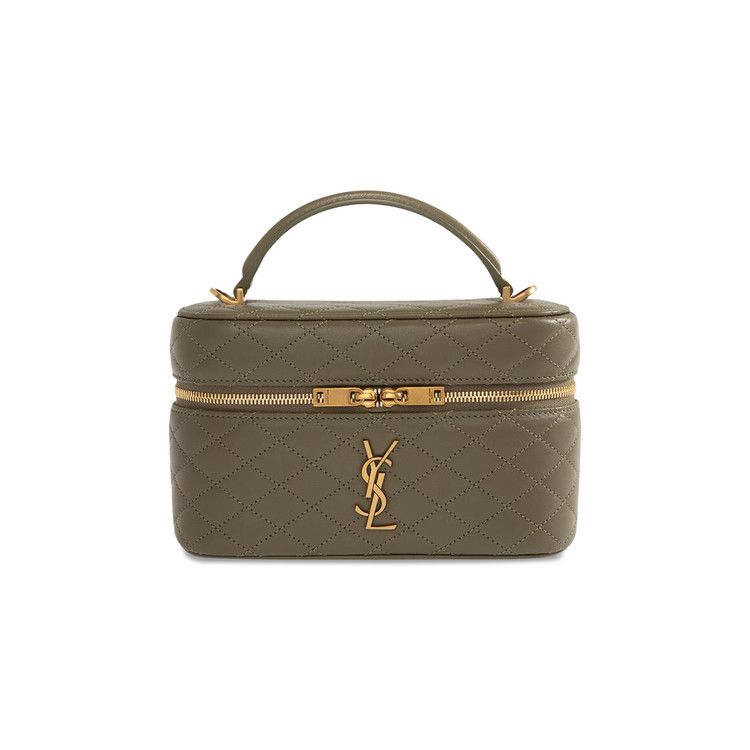 Saint Laurent Puffer Toy Quilted Shoulder Bag 'Strong Moss'