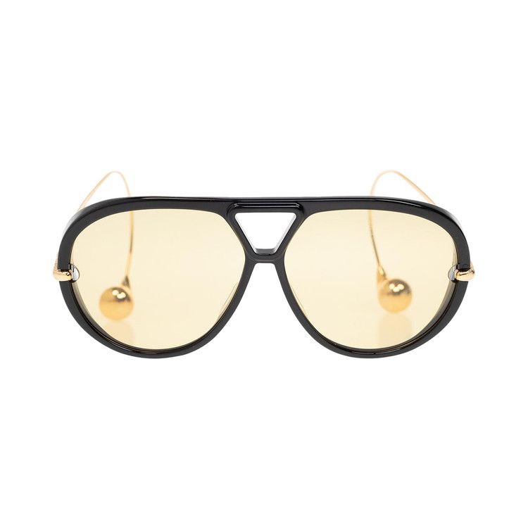 Bottega Veneta Aviator Sunglasses 'Black/Gold/Yellow'
