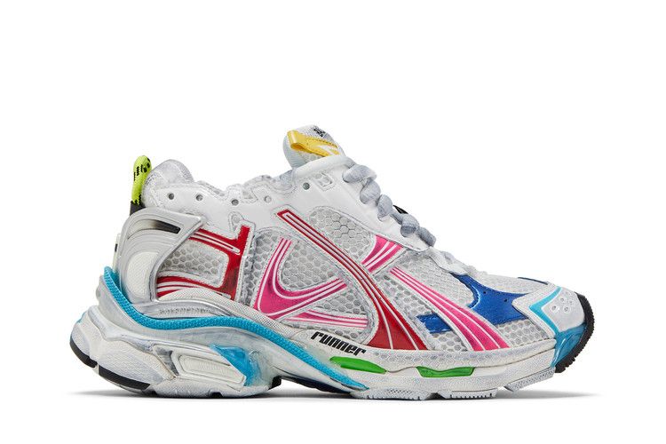 Balenciaga Wmns Runner Sneaker 'Worn-Out - White Multi-Color'