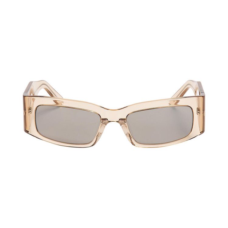 Balenciaga Paper Rectangle Frame Sunglasses 'Transparent/Amond/Silver'