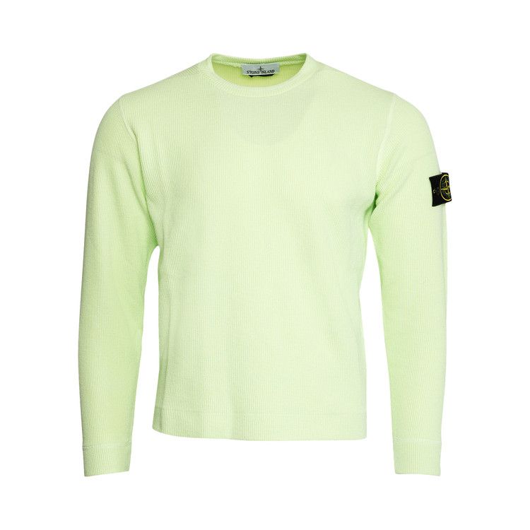 Stone Island Compass Patch Crewneck Jumper 'Light Green'