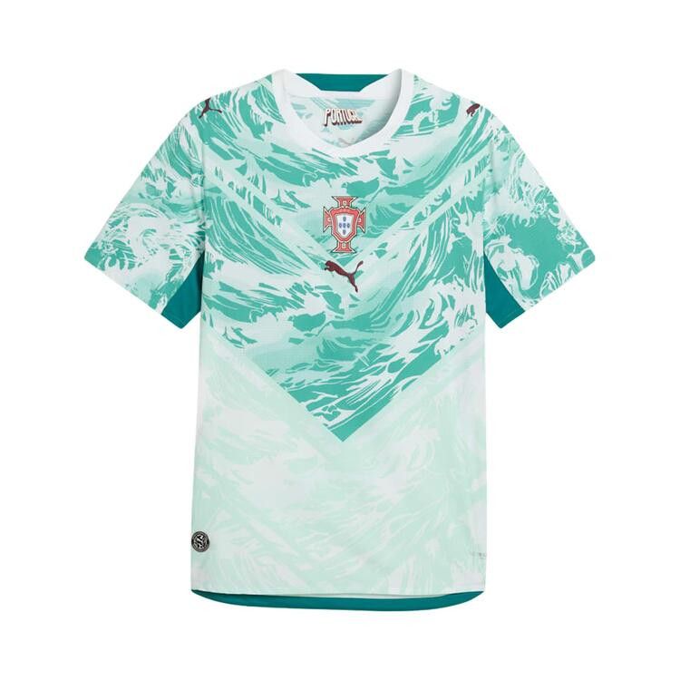 Puma Portugal Authentic Away Jersey 'Puma White-Green Lagoon'