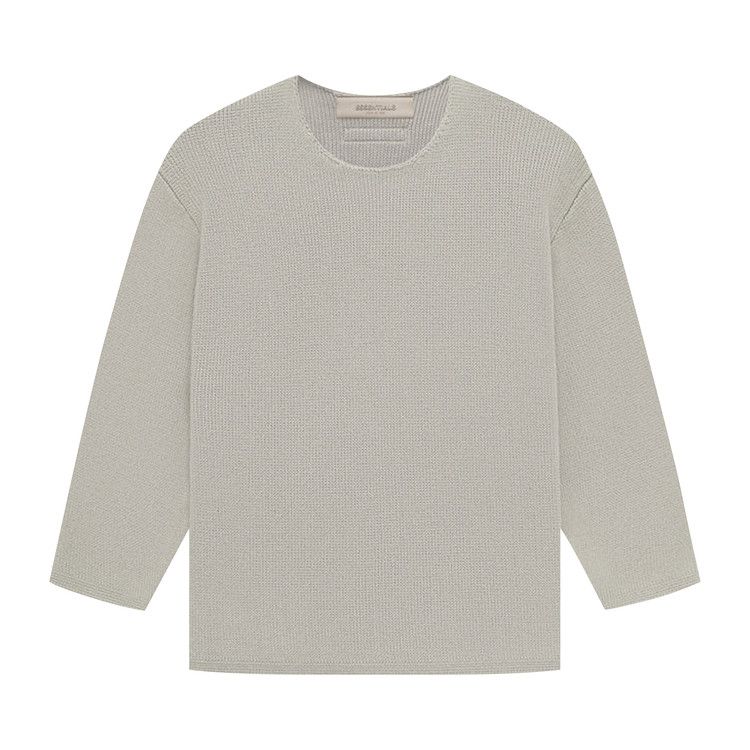 Fear of God Essentials Kids Rawneck Knit Sweater 'Seal'