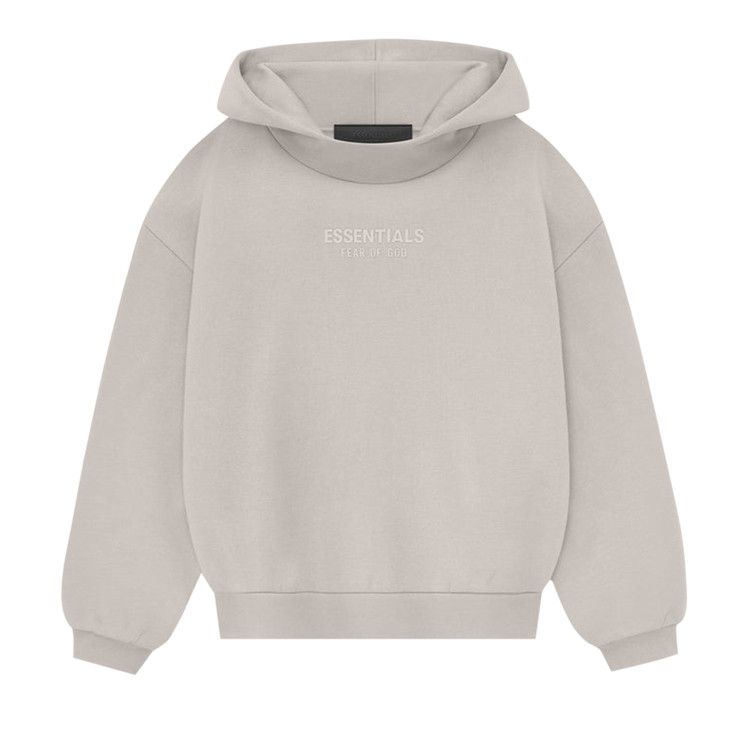 Fear of God Essentials Kids Hoodie 'Silver Cloud'