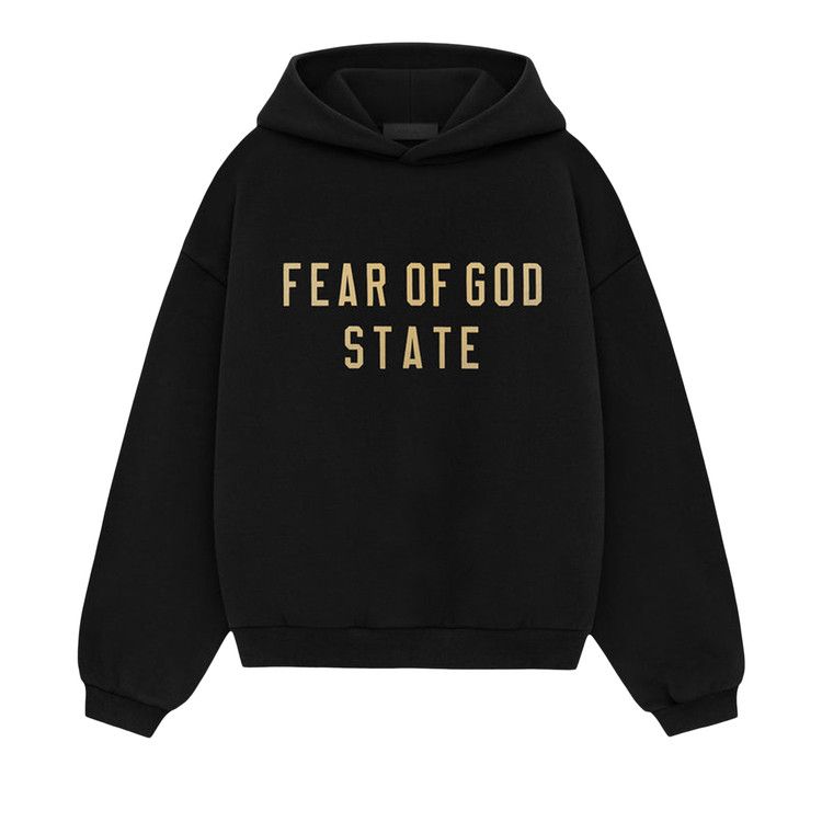 Fear of God Essentials Kids Fleece Hoodie 'Black'