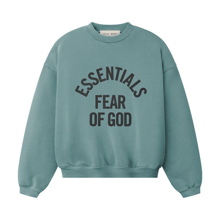 Fear of God Essentials Campus 90s Crewneck Sweatshirt 'Faded Coastal'