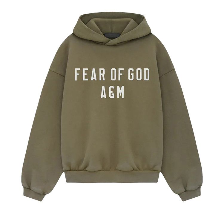 Fear of God Essentials Kids Heavy Fleece Hoodie 'Military'