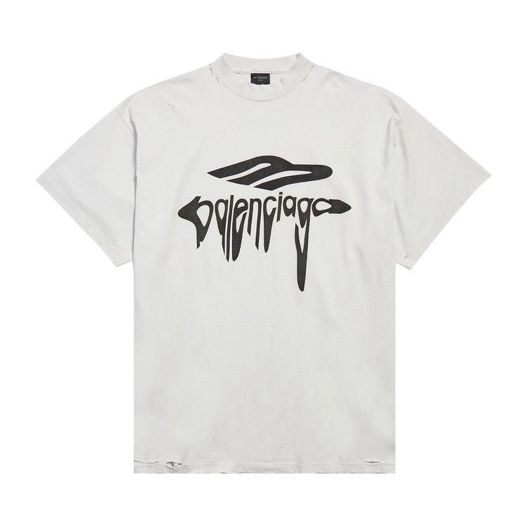 Balenciaga Oversized T-Shirt 'Dirty White/Black'