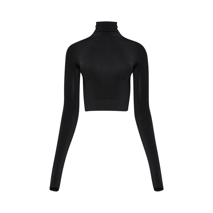 Balenciaga Cropped Turtleneck 'Black'
