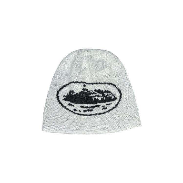Corteiz Alcatraz Beanie 'White'