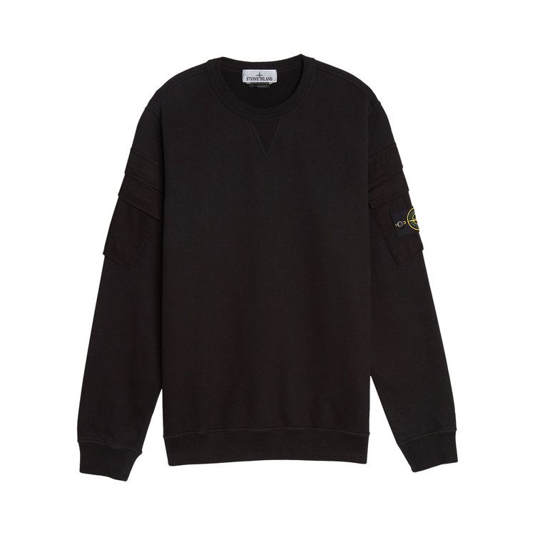 Stone Island Double-Sleeve Pocket Sweatshirt 'Black'