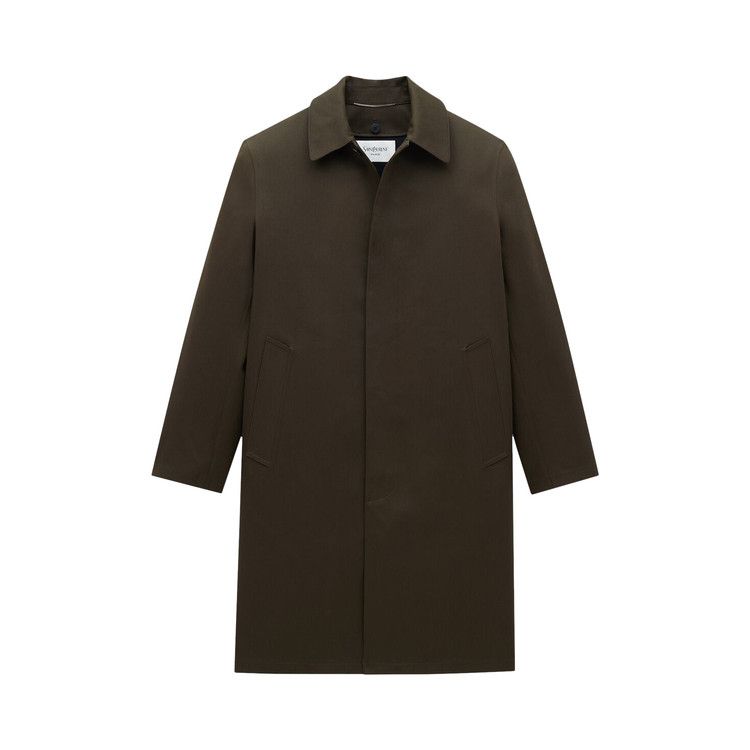 Saint Laurent Thermal Waterproof Raincoat 'Vert Fonce'