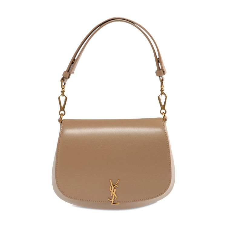 Saint Laurent Voltaire Leather Top Handle 'Dark Toffee'