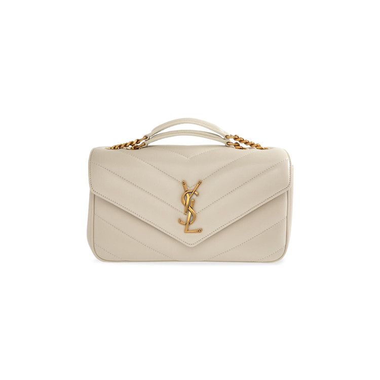 Saint Laurent Small Loulou Chain Bag 'Crema Soft'
