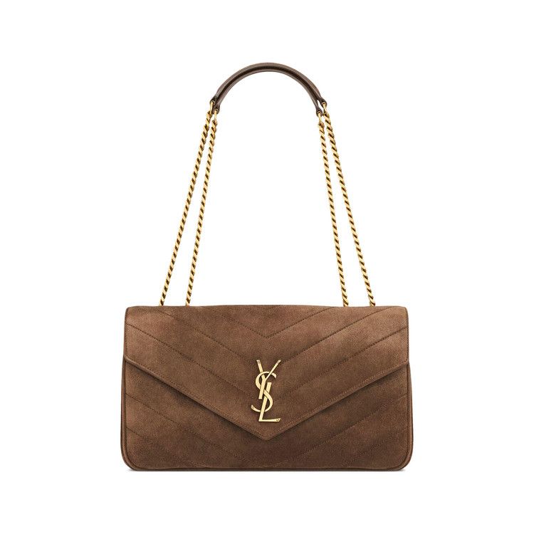 Saint Laurent Loulou Medium 'Bark Brown'