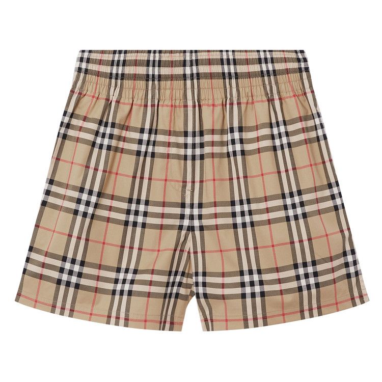 Burberry Vintage Check Side Stripe Shorts 'Archive Beige'