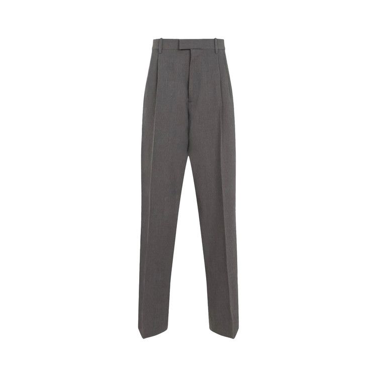 Bottega Veneta Light Wool Trousers 'Grey Melange'