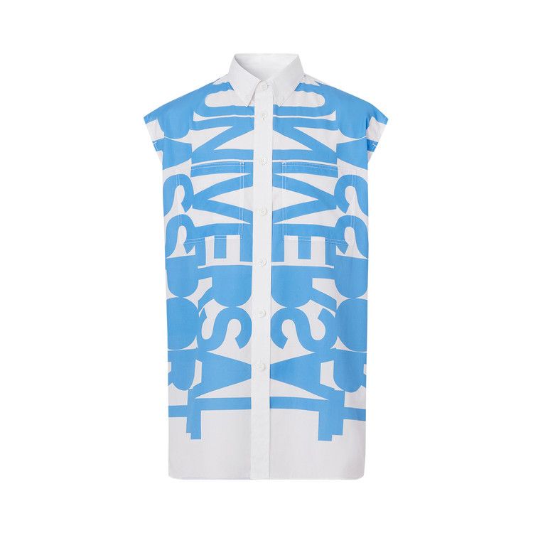 Burberry Universal Passport Sleeveless Shirt 'Blue Topaz'