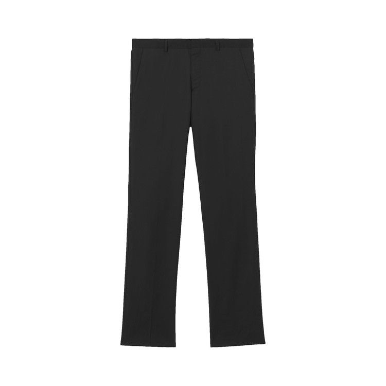 Burberry Grain De Poudre Wool Tailored Trousers 'Black'