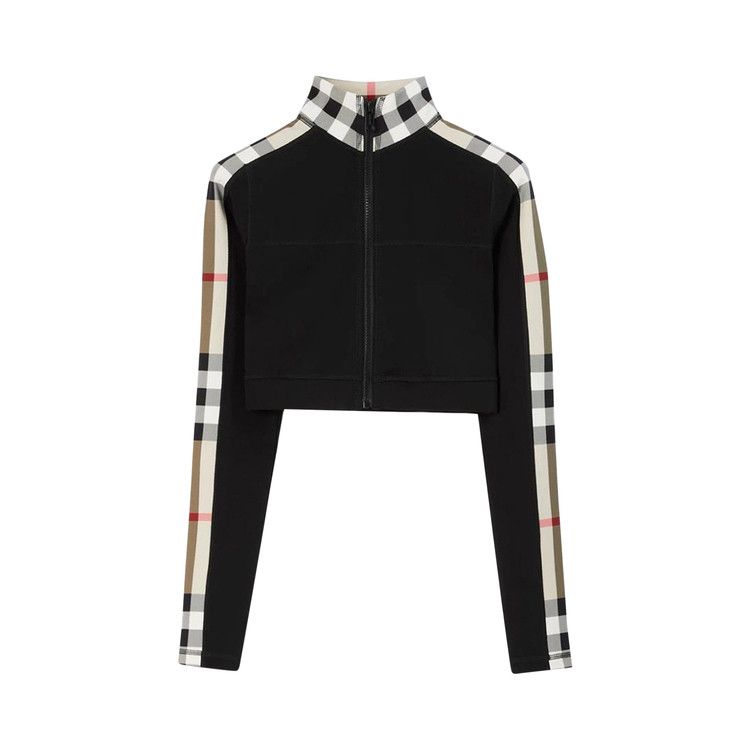 Burberry Check Print Cropped Top 'Black'