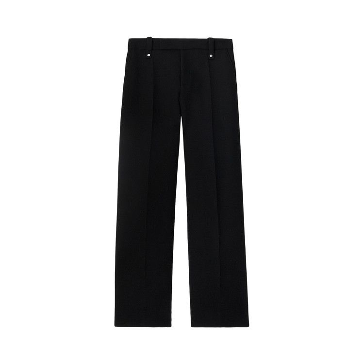 Burberry Straight Leg Wool Trousers 'Black'