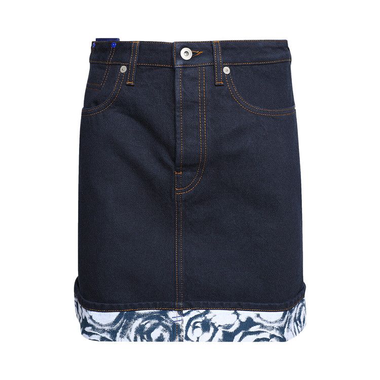 Burberry Heavyweight Denim Mini Skirt 'Indigo Blue'