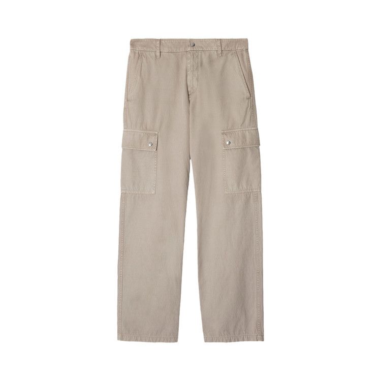 Burberry Gabardine Cargo Trousers 'Heron'