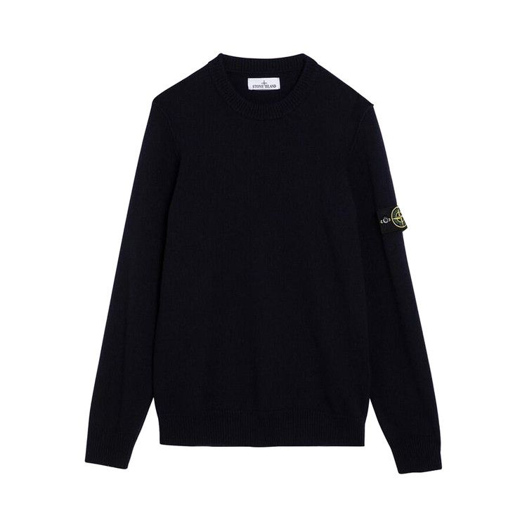 Stone Island Lambs Wool Crewneck 'Navy Blue'