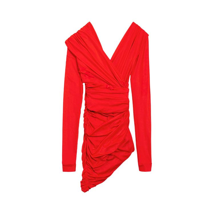 Balenciaga Draped Dress 'Red'