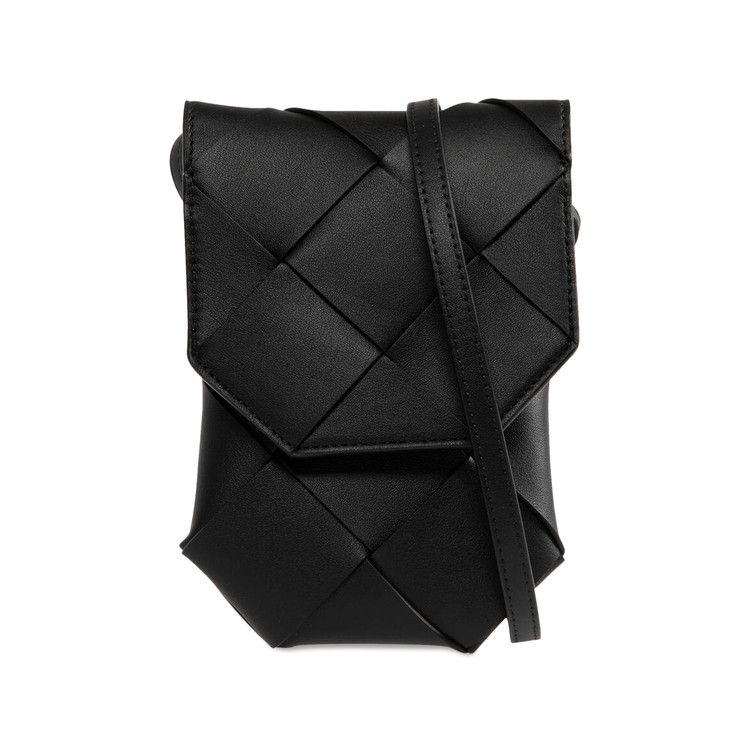 Bottega Veneta Diago Vertical Leather Phone Pouch 'Black'