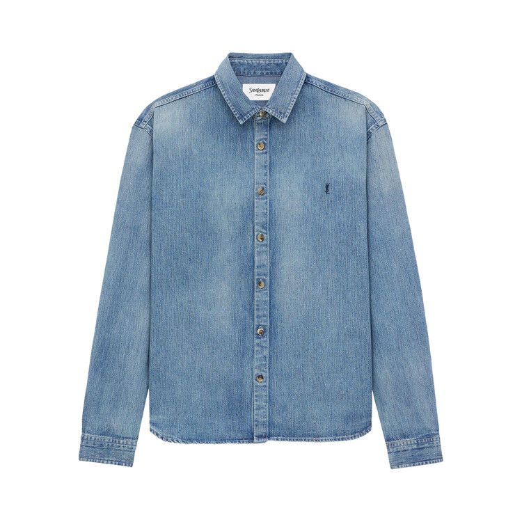 Saint Laurent Cassandre Denim Shirt 'Day Blue'