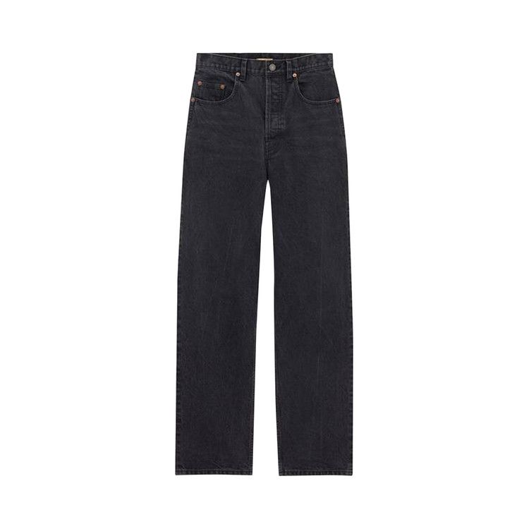 Saint Laurent Carrot-Fit Jeans 'Used Paris Black'