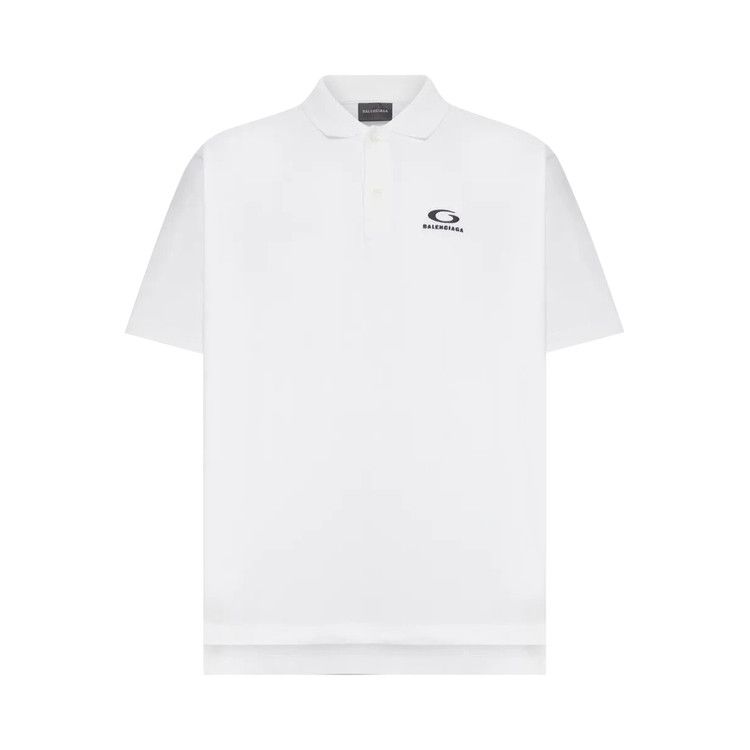 Balenciaga Short-Sleeve Regular Polo T-Shirt 'White'