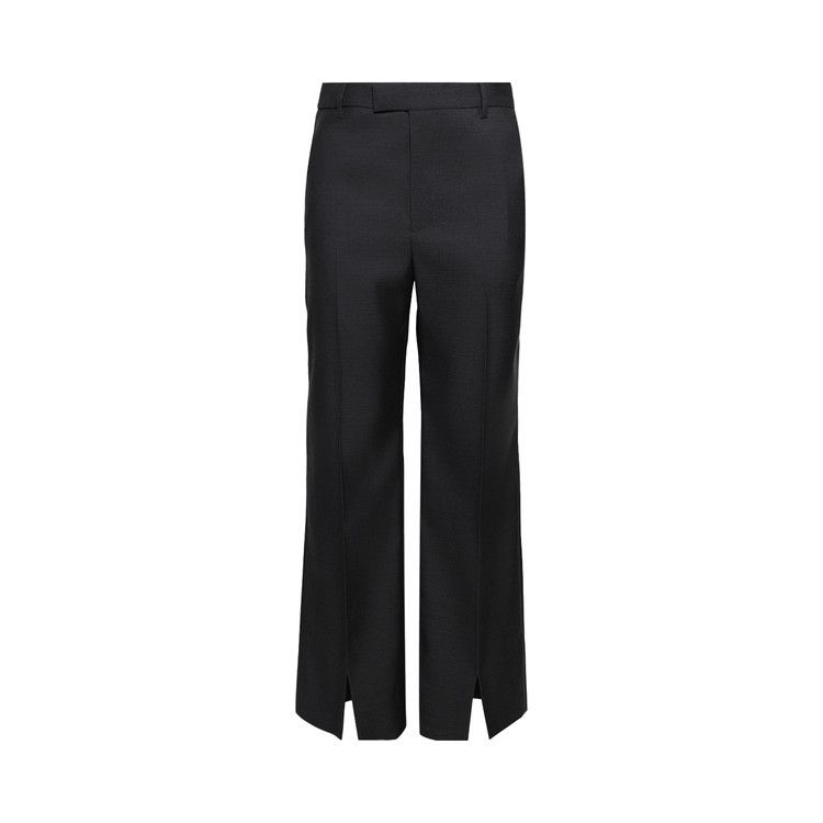 Gucci Oversize Low Waist Petite Fit Wool Pant 'Medium Grey'