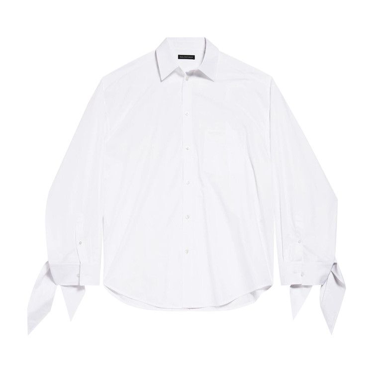 Balenciaga Knotted Cuff Blouse 'White'