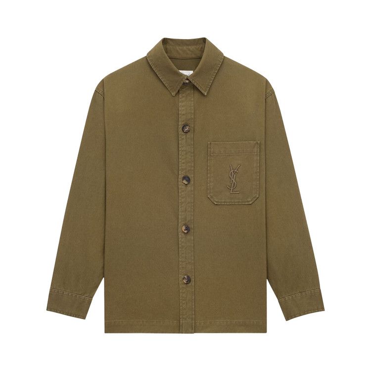 Saint Laurent Solferino Overshirt 'Vintage Khaki'