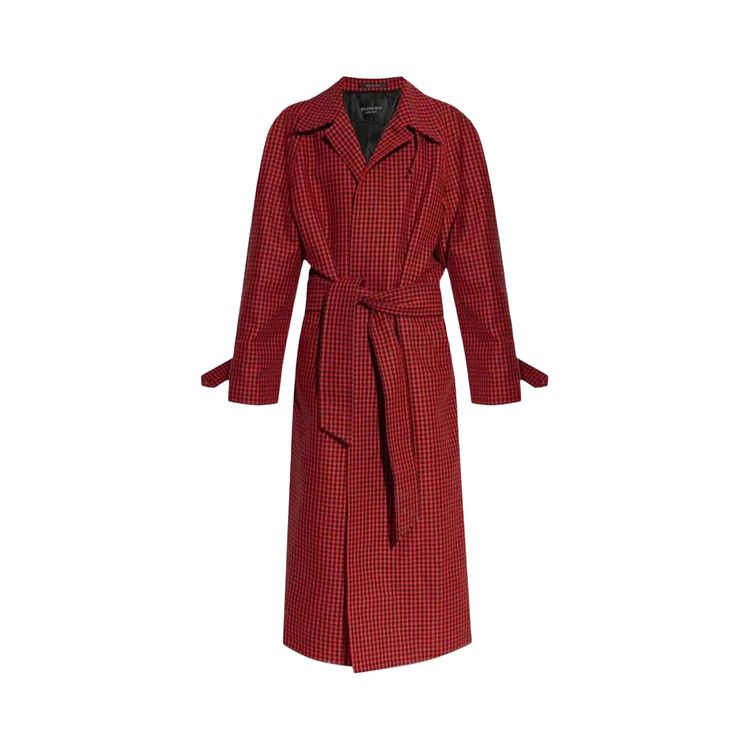 Balenciaga Layer Raglan Coat 'Red/Black'