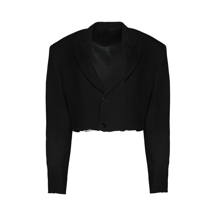 Balenciaga Cut Off Single Breasted Jacket 'Black'