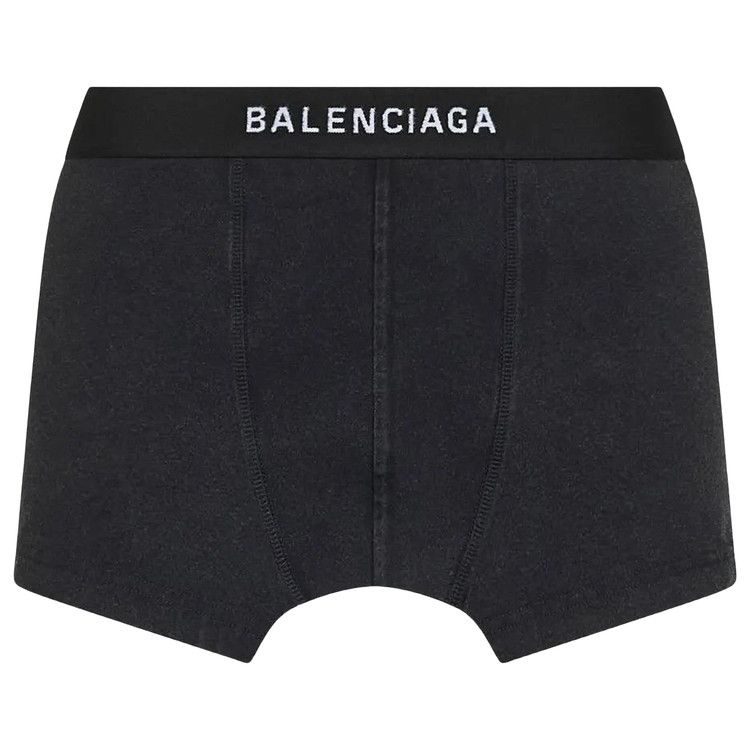 Balenciaga Cut Off Brief Skirt 'Faded Washed Black'