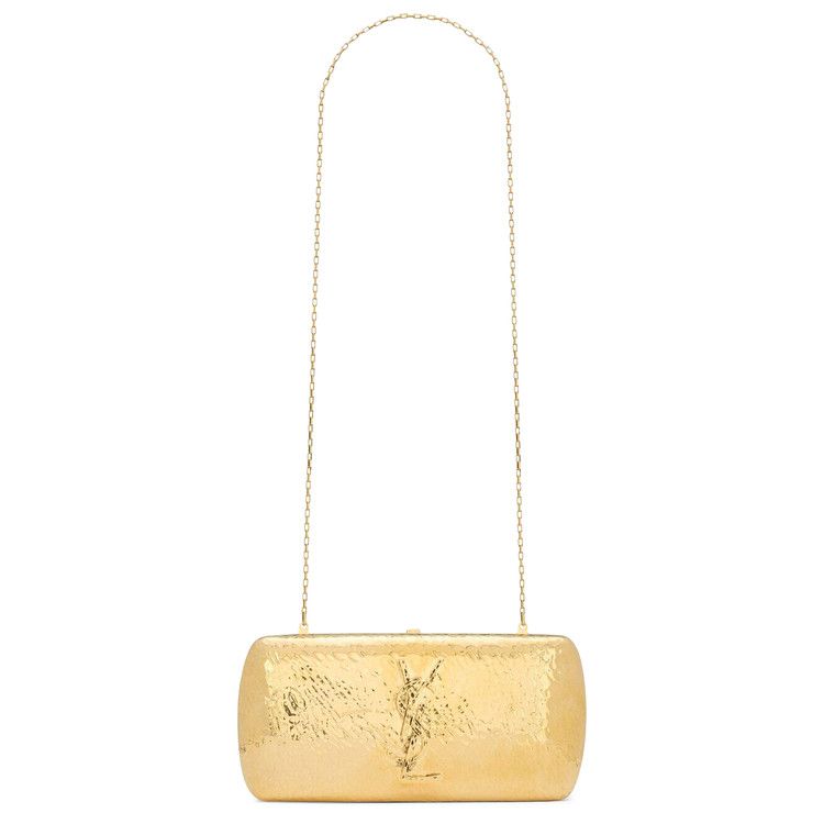Saint Laurent Evening Clutch In Metal 'Papillon'
