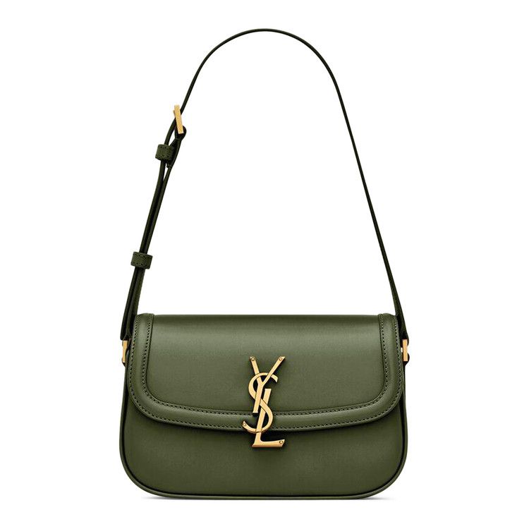 Saint Laurent Solferino Mini In Box Leather 'Olive Wood'