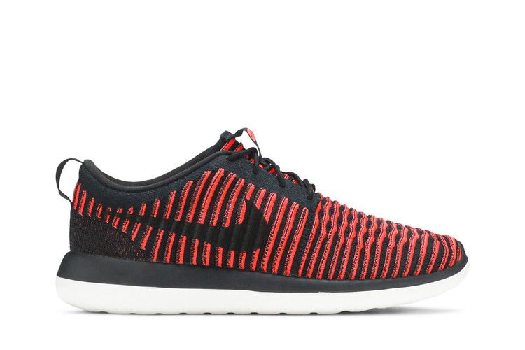 Nike Roshe Two Flyknit 'Black Bright Crimson'