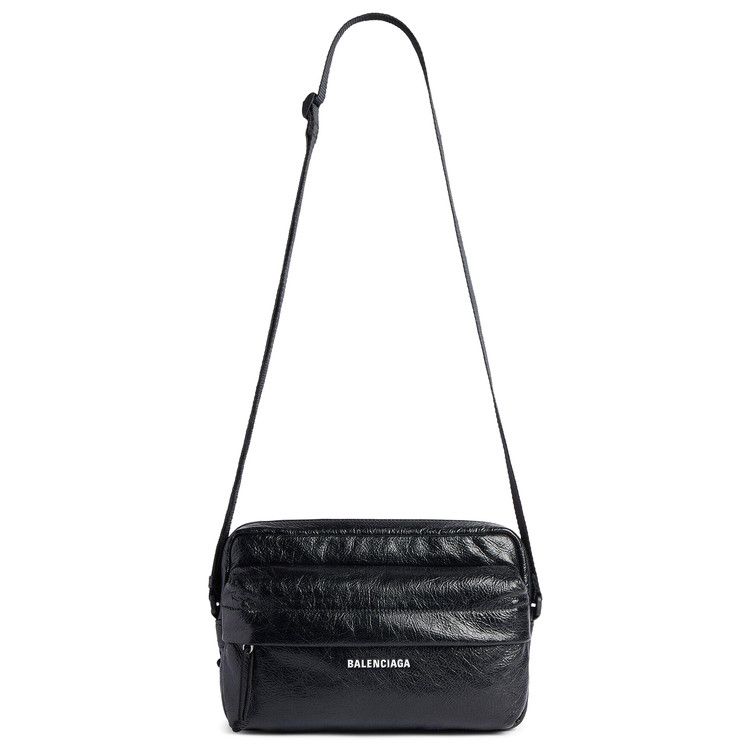 Balenciaga Logo Print Shoulder Bag 'Black'