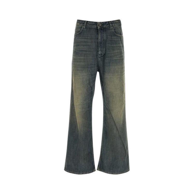Balenciaga Low Crotch Pants 'Navy/Green/Yellow'