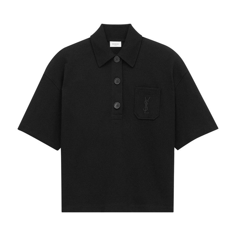 Saint Laurent Polo Manches Longues 'Noir'