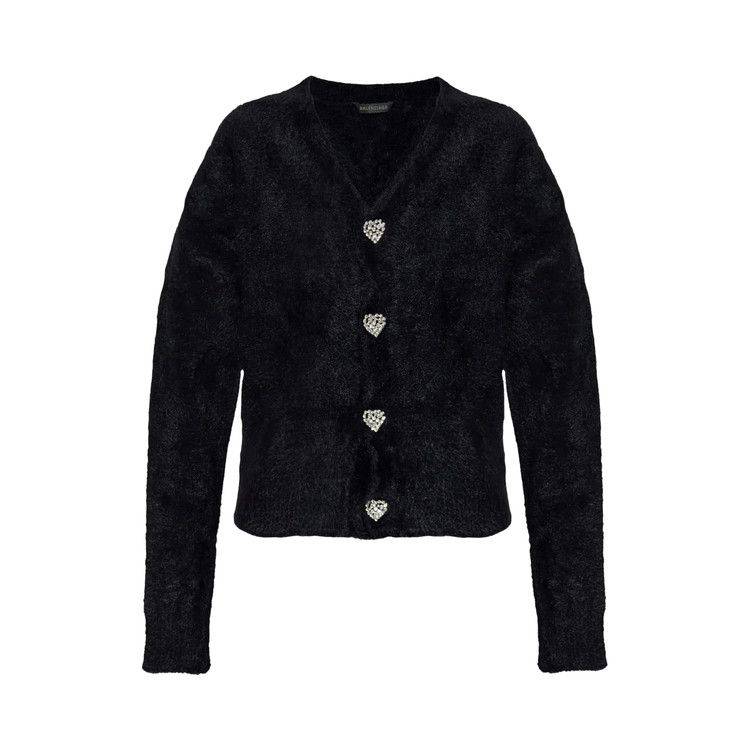 Balenciaga Fluffy Cardigan 'Black'