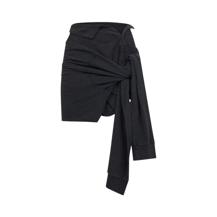 Balenciaga Knotted Polo Skirt 'Faded Washed Black'