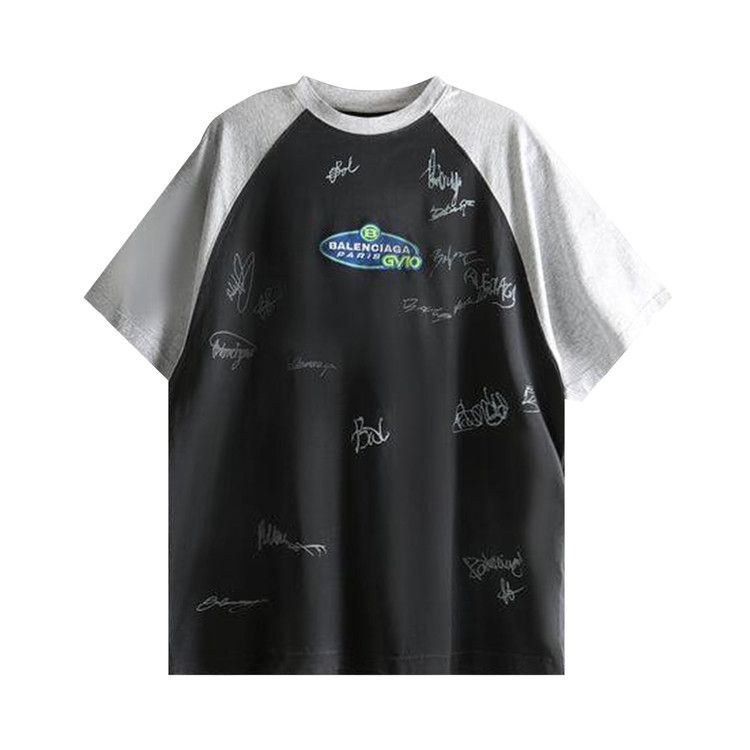 Balenciaga Raglan Oversized T-Shirt 'Faded Washed Black'